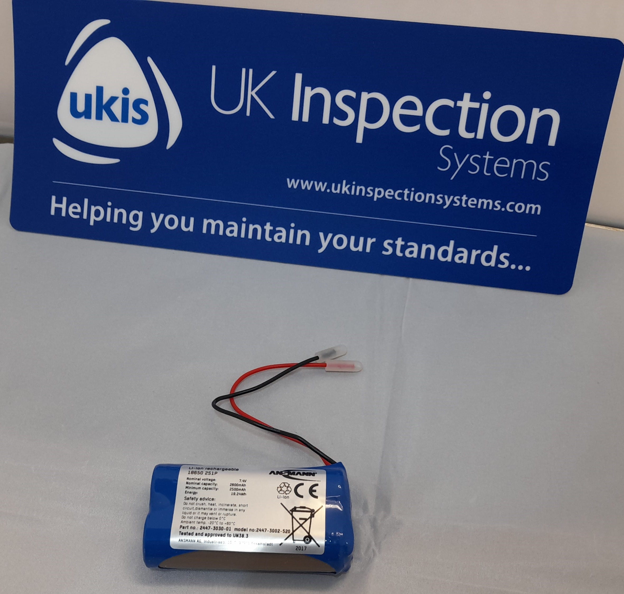 99140-0269 Main View Ansmann 18650 2S1P Li-ion Rechargeable Battery