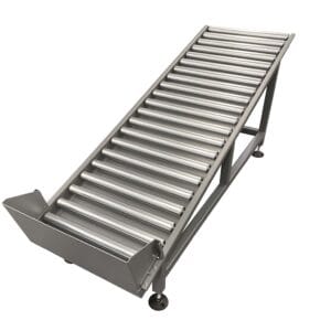 Gravity Collection Roller Track Front Angle