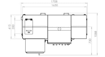 Sapphire G20 X-ray Top Dimensional View Sapphire G20 X-ray Top Dimensional View