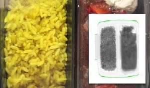 X-ray Ready Meal Scan Image X-ray Ready Meal Scan Image